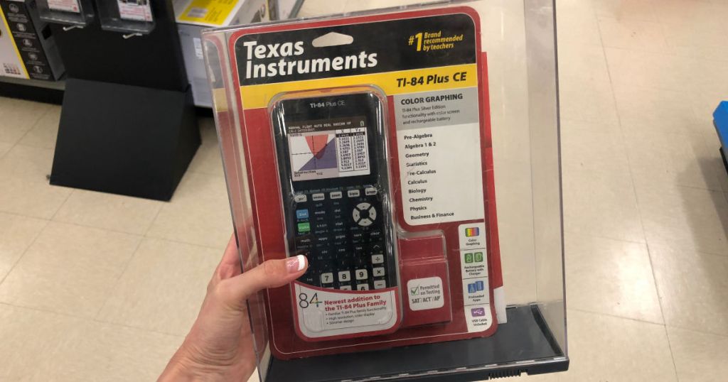 Texas Instruments TI-84 Plus CE Color Graphing Calculator in black