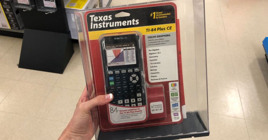 Texas Instruments TI-84 Plus CE Color Graphing Calculator in black