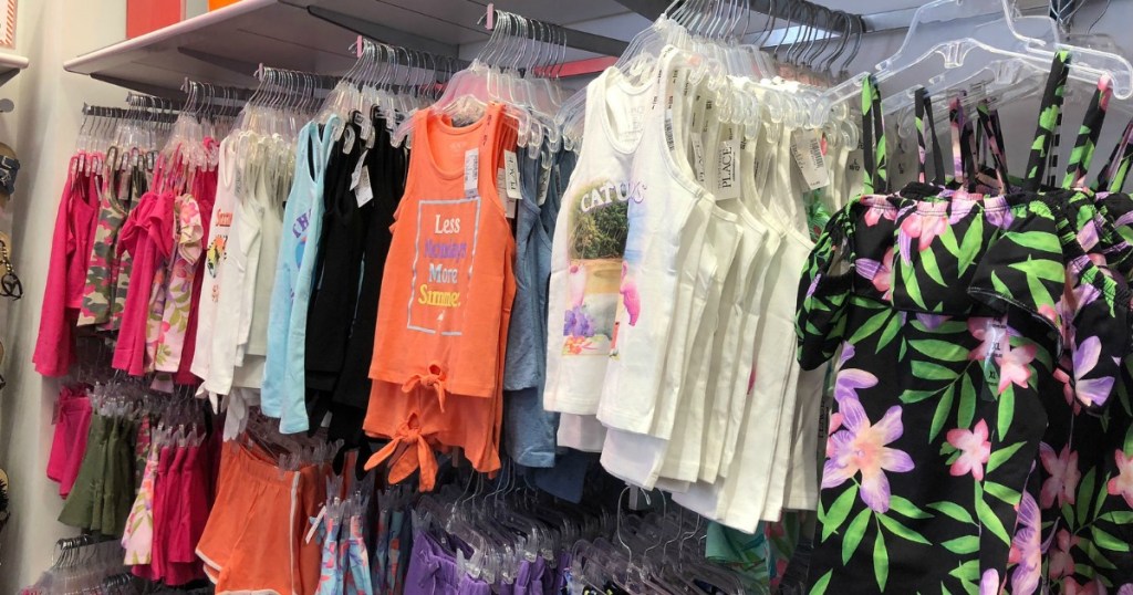 The Children's Place Tanks hanging in store