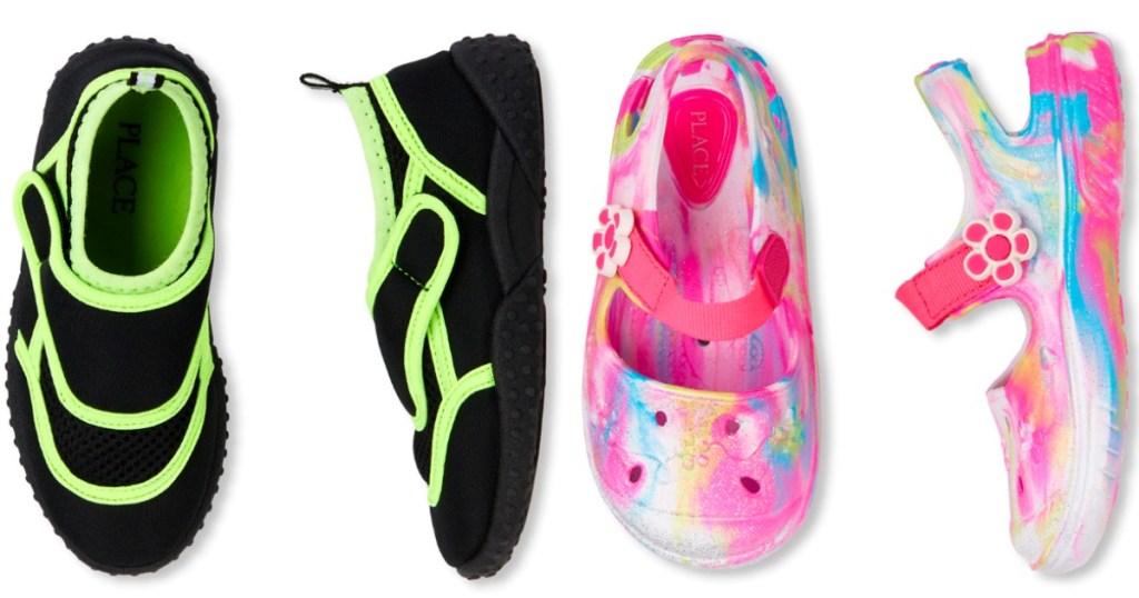The Children's Place boys and girls water shoes
