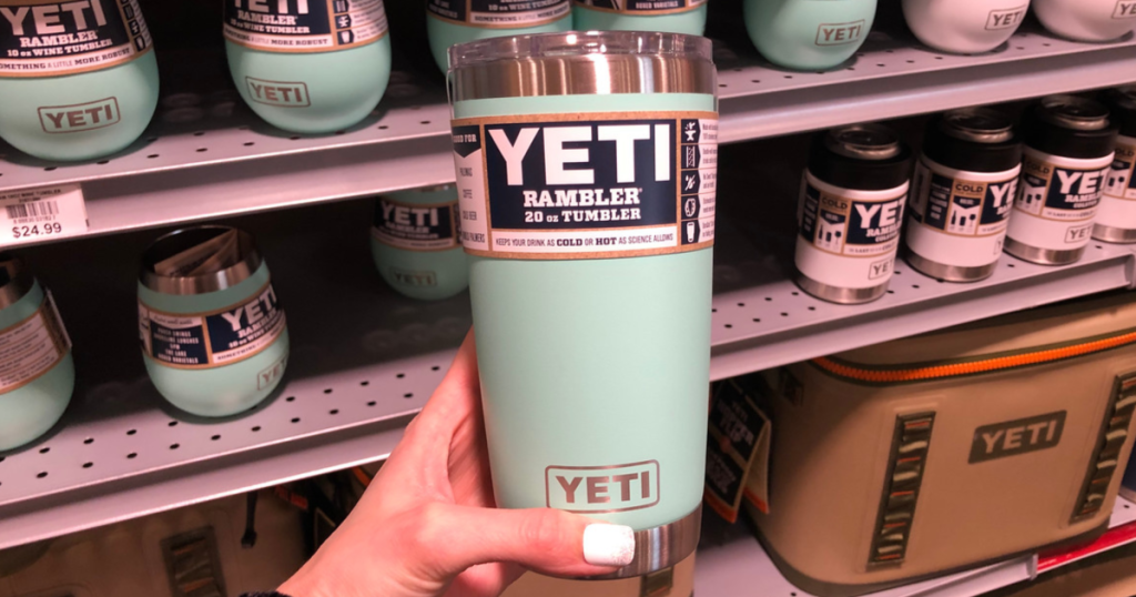 YETI 20 oz Rambler Tumbler Blue mint