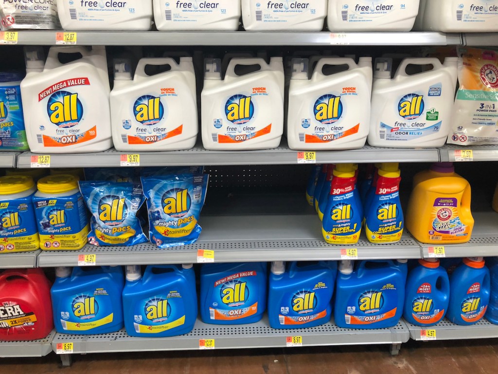 all detergent at Walmart