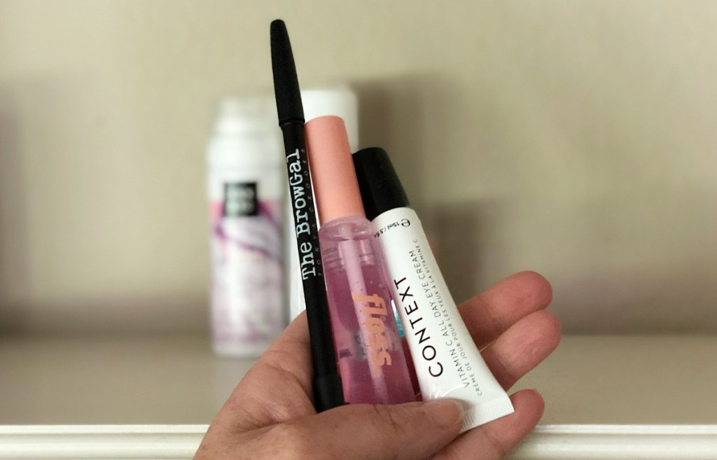 makeup products from june allure beauty box