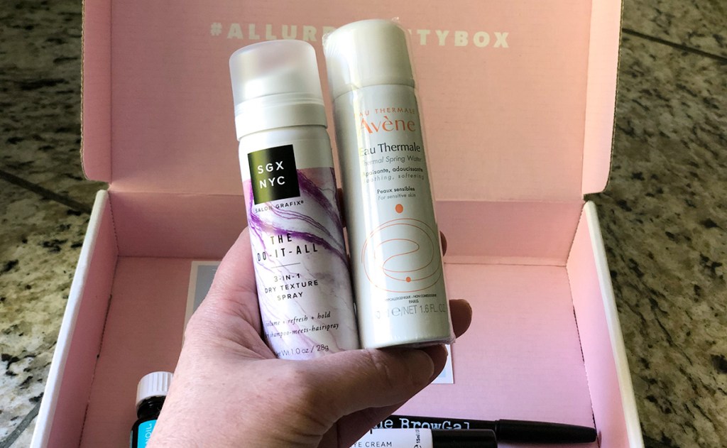 june allure beauty box hair card products