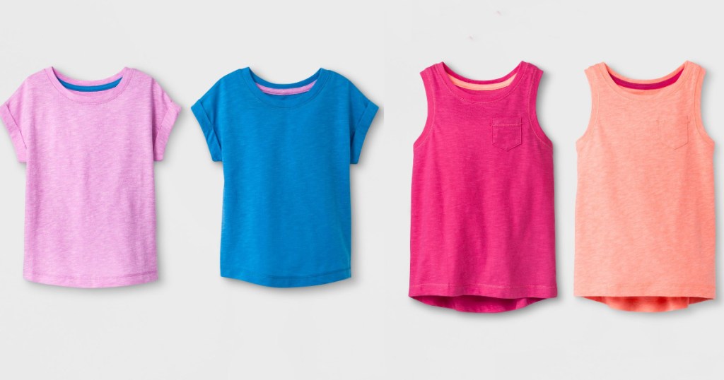 cat & jack toddler girl tops