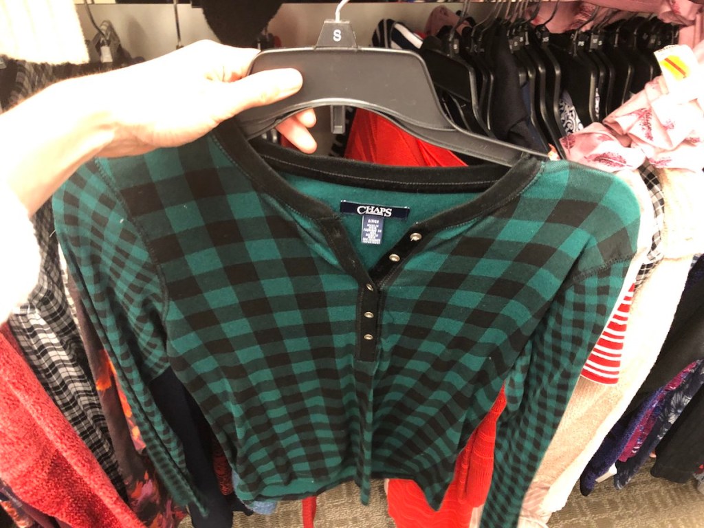 Chaps Flannel Top