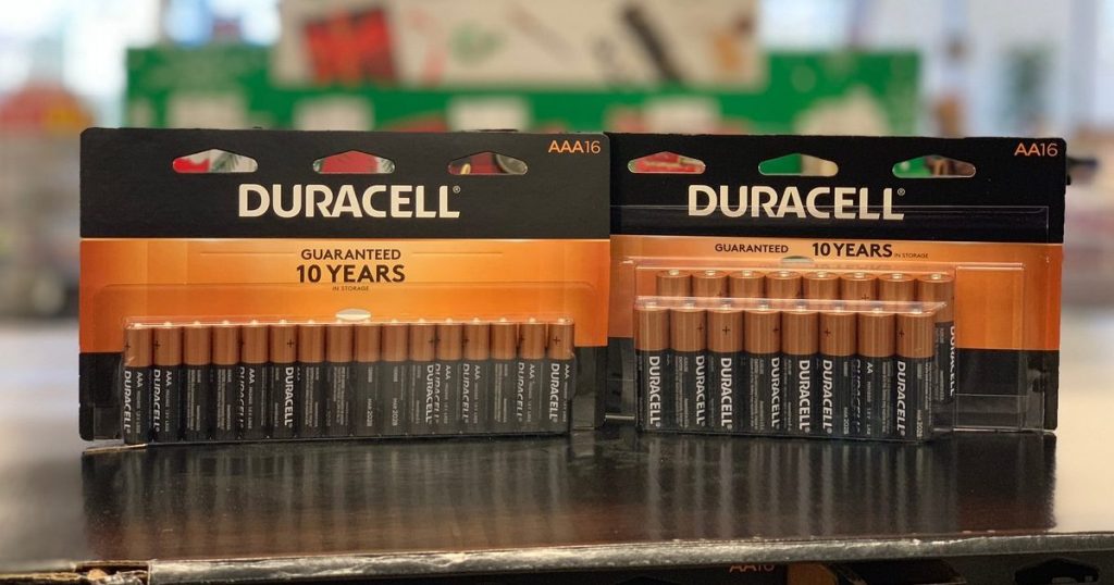 Duracell Batteries AA and AA in store