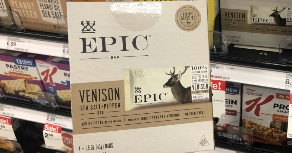 Epic venison bar