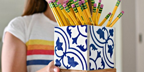 Create a Stylish Planter Box with Tiles— Useful Teacher Gift!