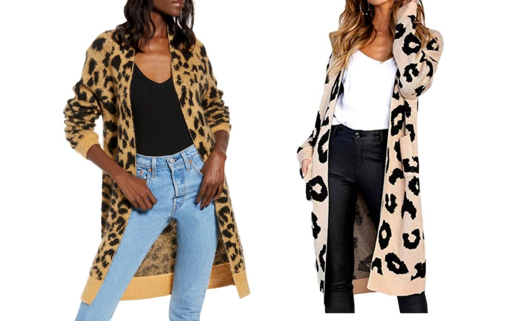 leopard cardigan nordstrom knockoff