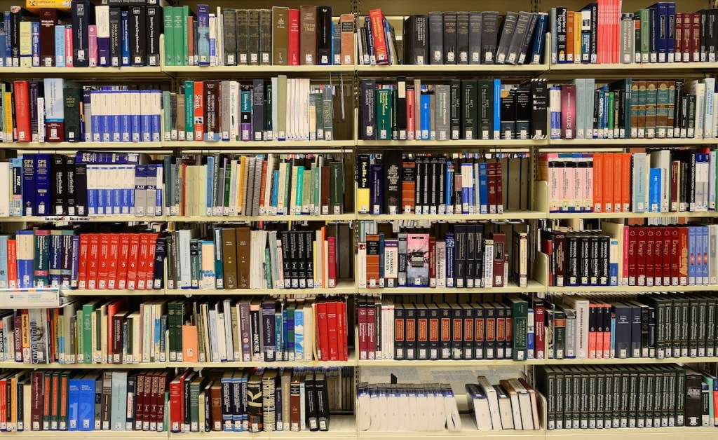 library with tons of various books on shelf