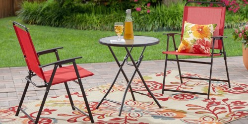 Mainstays 3-Piece Outdoor Bistro Set Only $49.99 Shipped (Regularly $100)