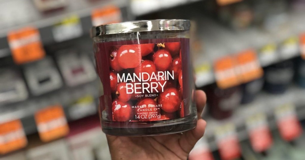 Market Square mandarin berry candle