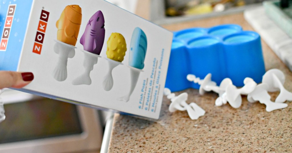 holding box of zoku brand popsicle molds 