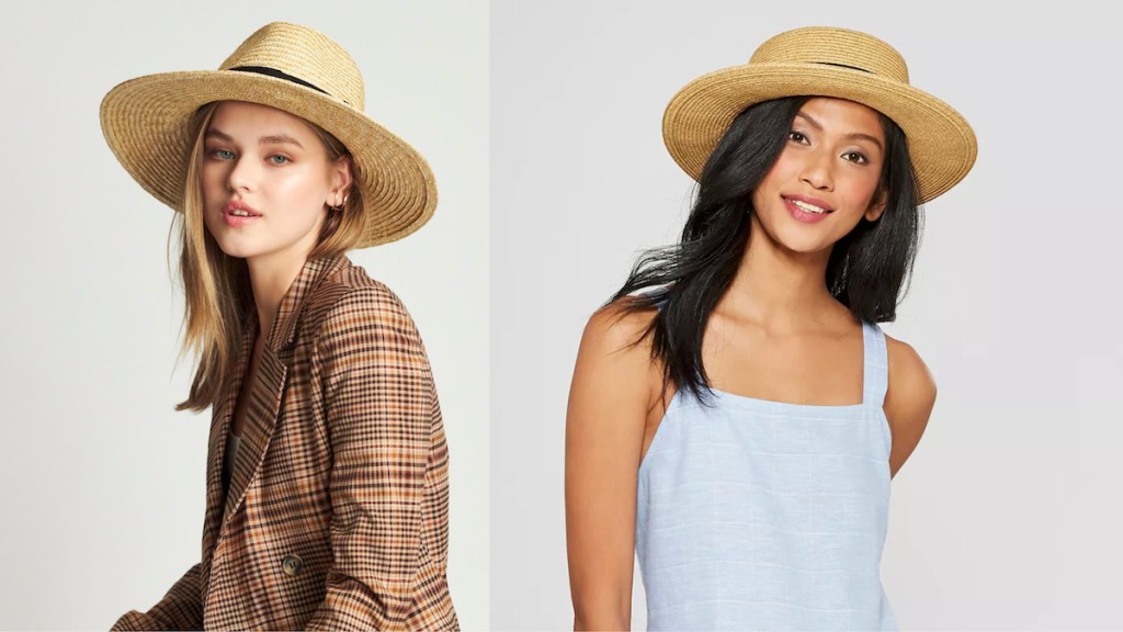 straw hats with flat brim nordstrom knockoffs target