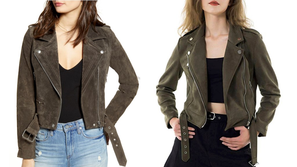 dark green suede nordstrom knockoffs jackets