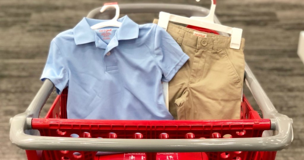 cat & jack school uniform polo and shorts at target