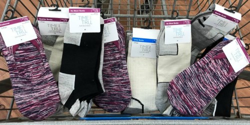 Women’s Time and Tru Socks 3-Pack Only $1 at Walmart (Just 33¢ Per Pair)