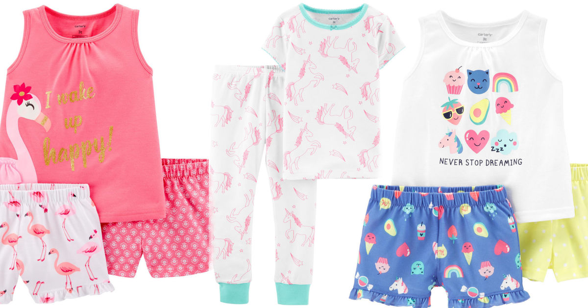 Carters 2 and 3 piece pajama sets