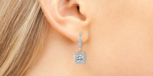 Cate & Chloe 18K White Gold Plated Earrings & Gift Box Only $14.99 Shipped + More