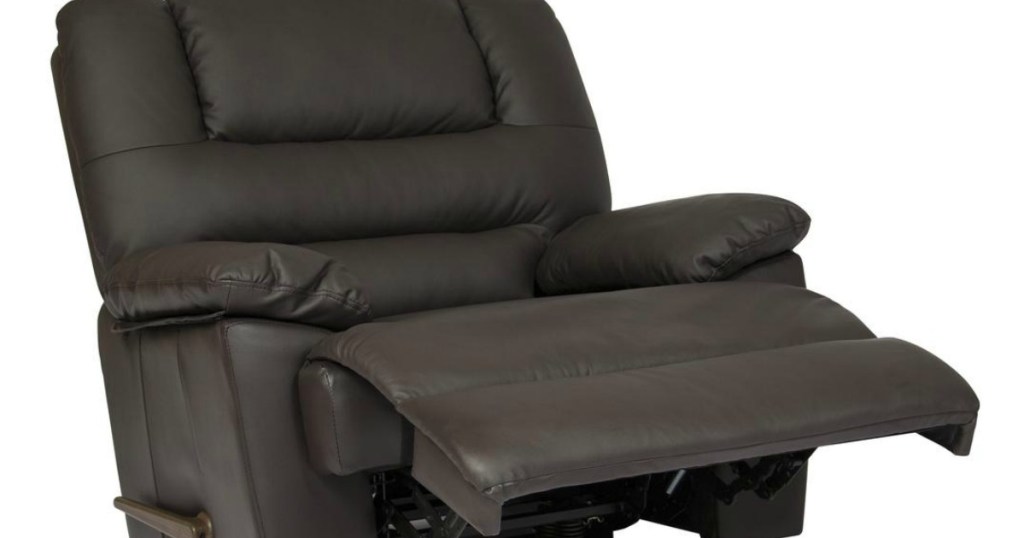 brown leather rocker recliner