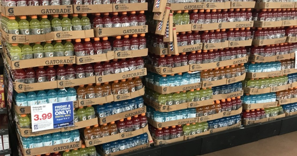 gatorade display at kroger