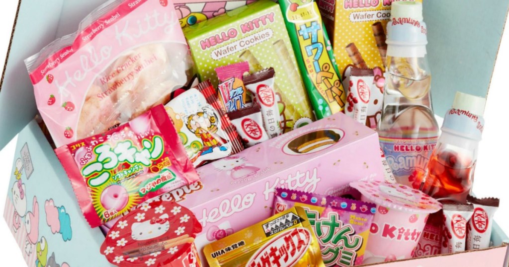 Hello Kitty Sanrio Mystery Snack Box contents