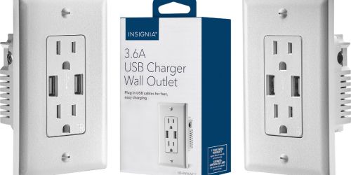 USB Charger Wall Outlet Only $9.99 at BestBuy.com (Regularly $30)