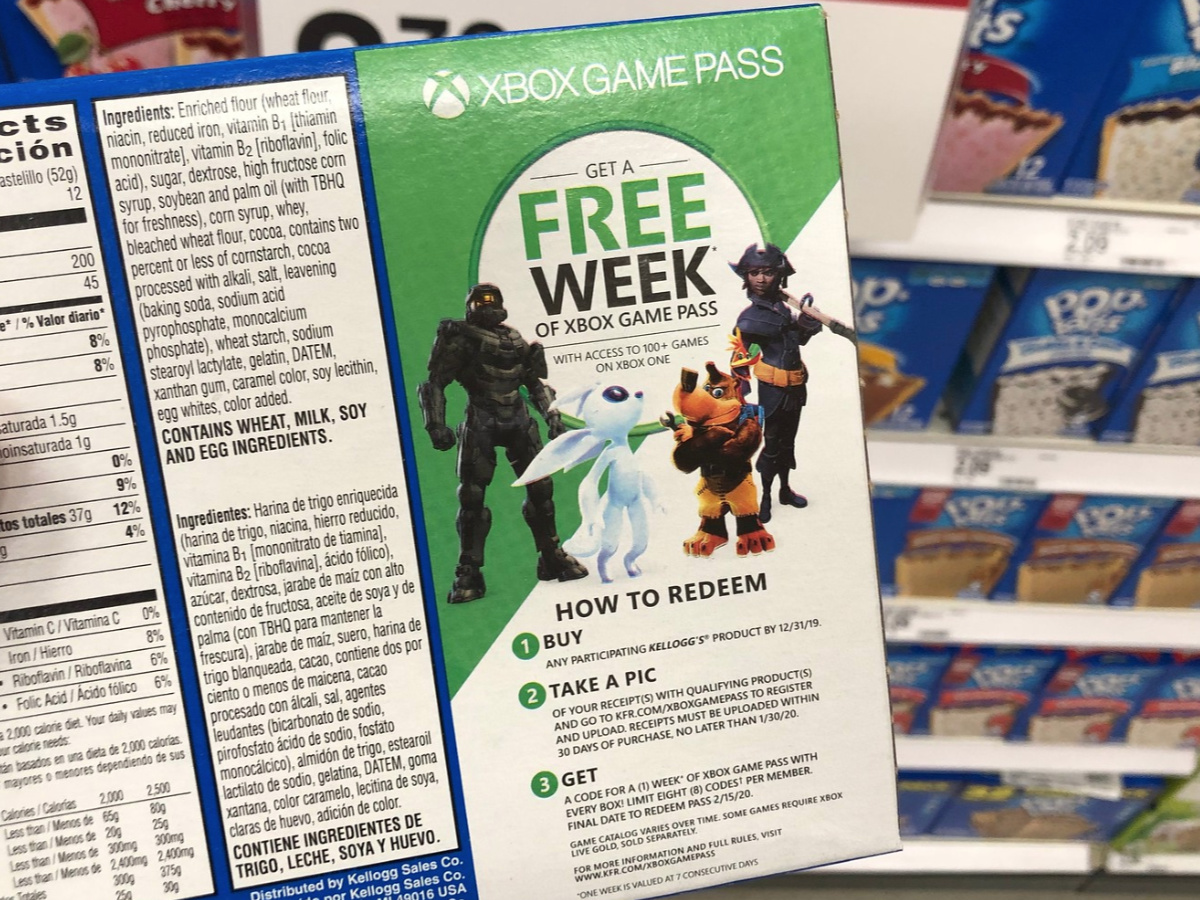 Kellogg's Pop-Tarts Xbox Game Pass Target