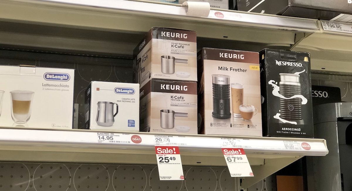 Keurig K-Cafe Frother Cup at Target on shelf