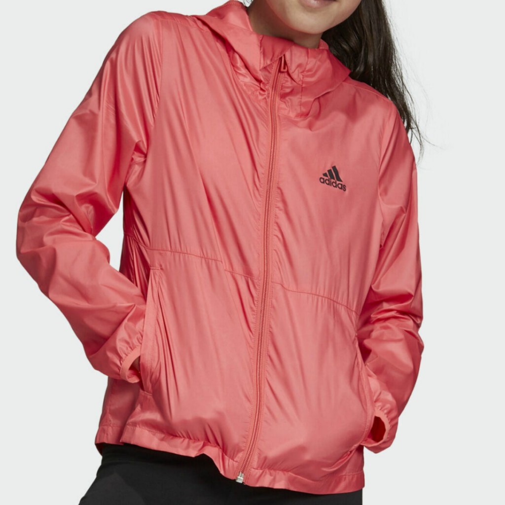 Kids pink windbreaker jacket