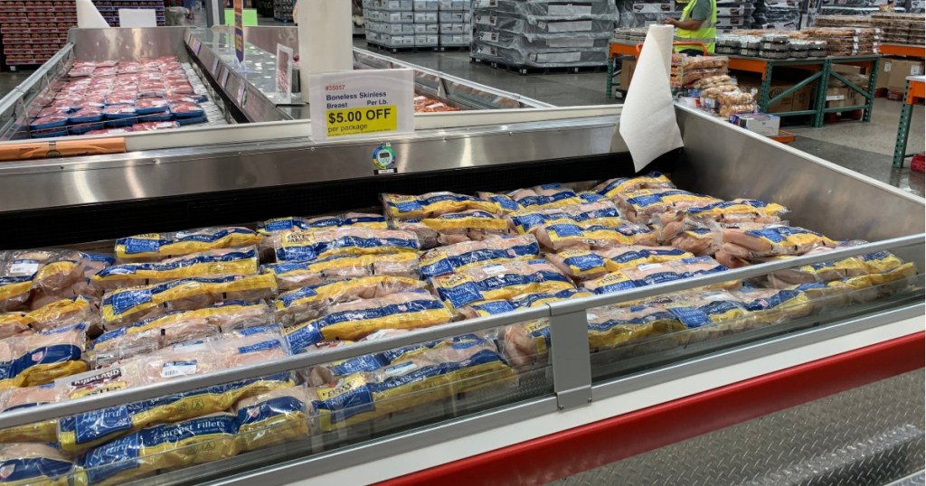 kirkland chicken breast display at costco