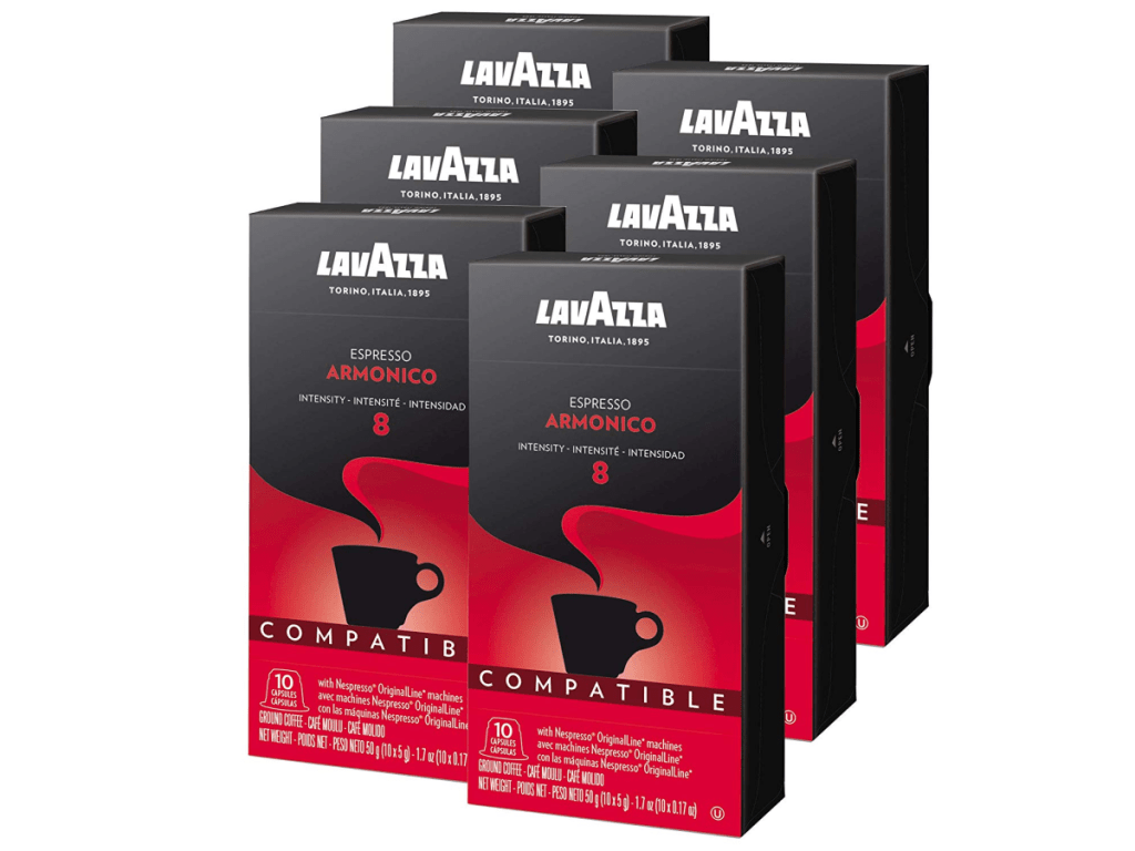 Lavazza Nespresso Capsules 60-Count Armonico Espresso Dark Roast Coffee