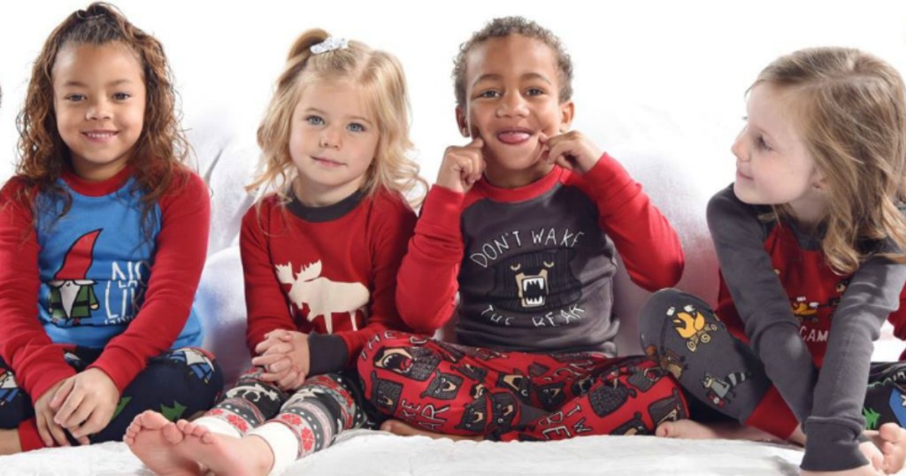 kids wearing pajamas