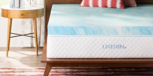 LinenSpa Gel Memory Foam Mattress Topper as Low as $40.79 Shipped (Regularly $60)