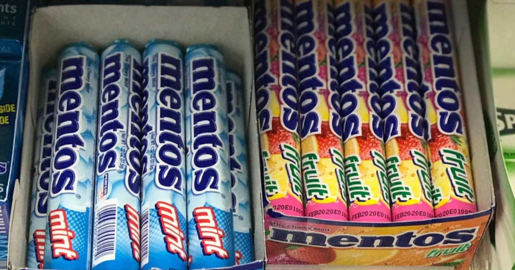 mentos candy rolls