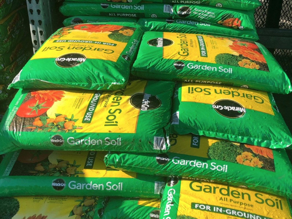 Miracle Gro Garden Soil at Home Depot