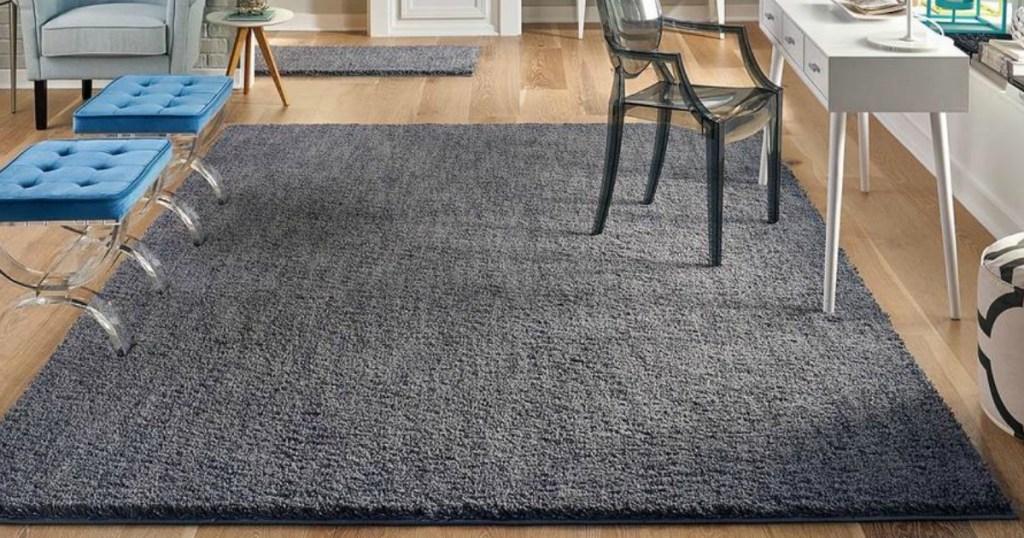 mohawk rug from lowes in a family room
