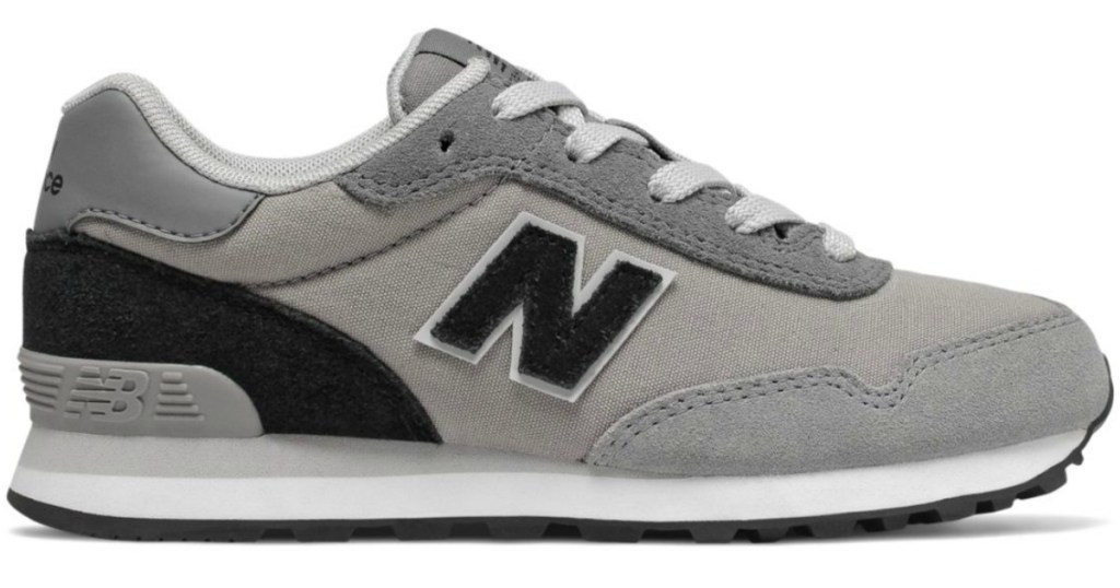 boys gray and black new balance sneakers