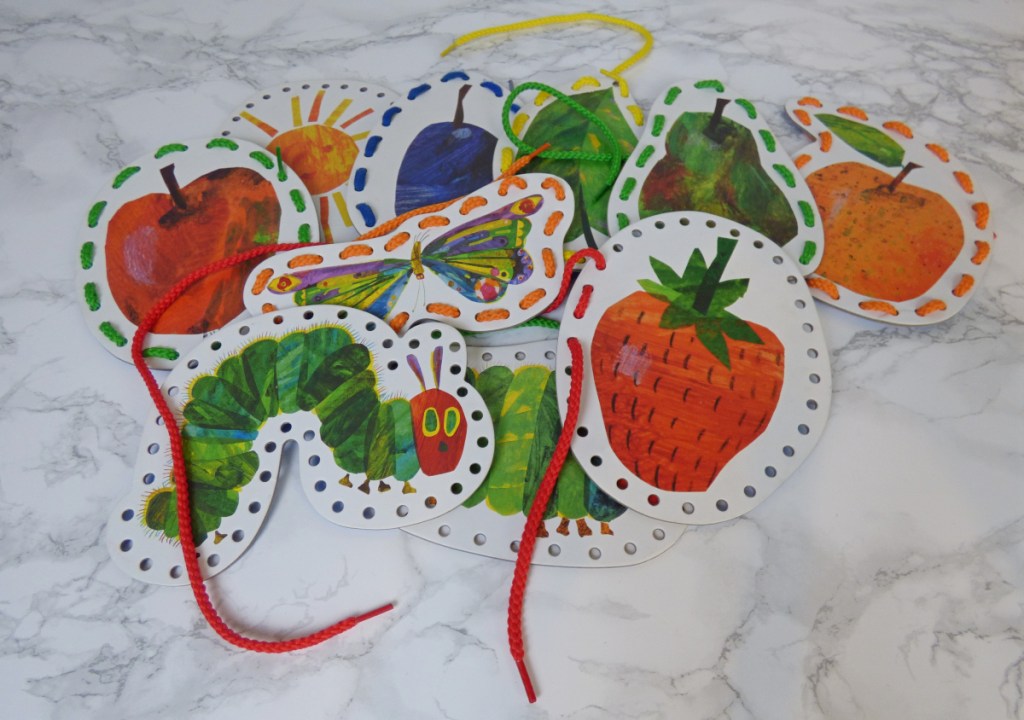 Eric Carle Very Hungry Caterpillar lacing cards