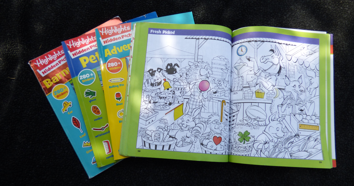 Highlights hidden pictures sticker activity books