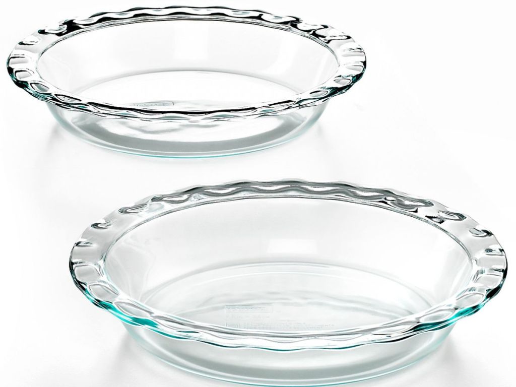 set of two pyrex 9 inch pie dishes