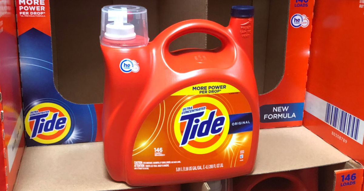 Sams Club Tide 200 oz bottle in store