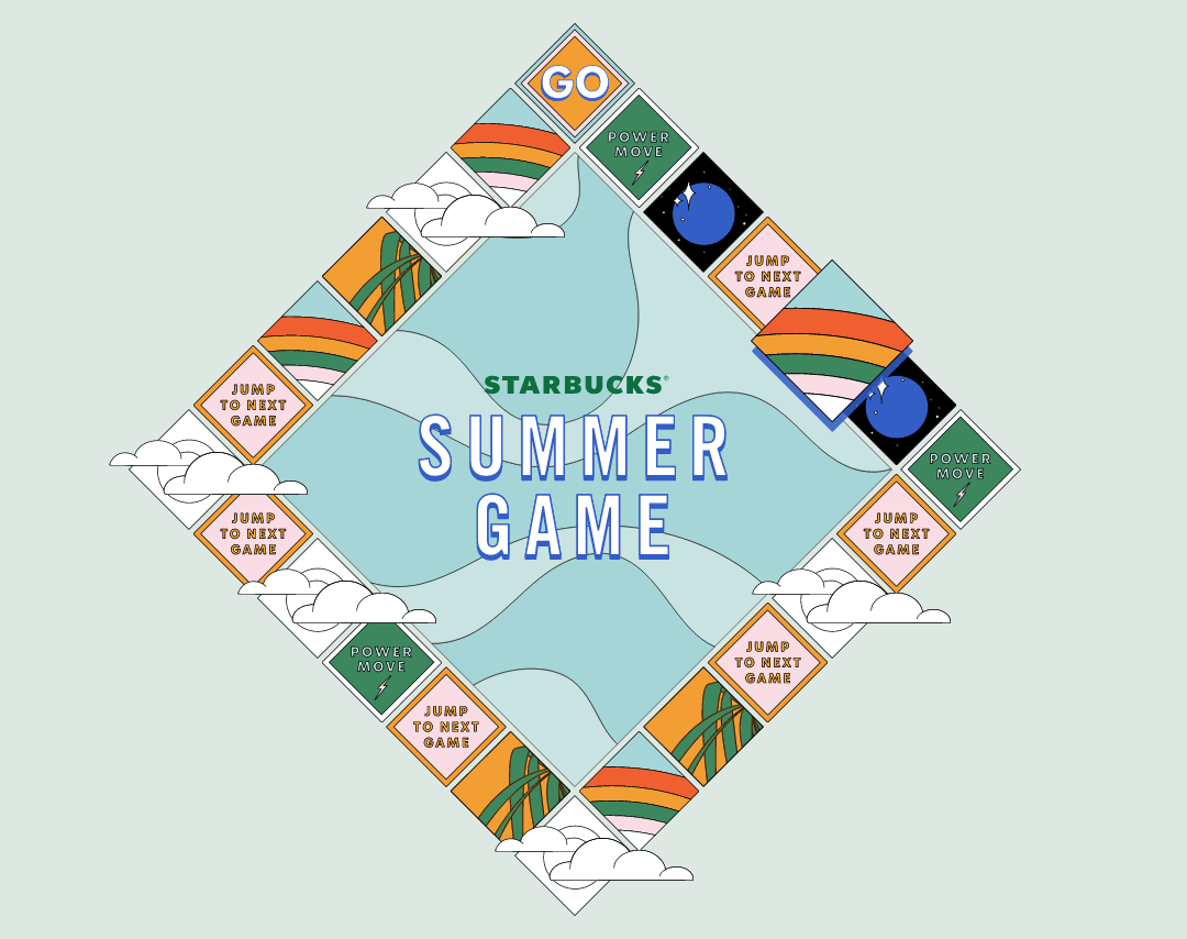 Starbucks Summer Game Gameboard