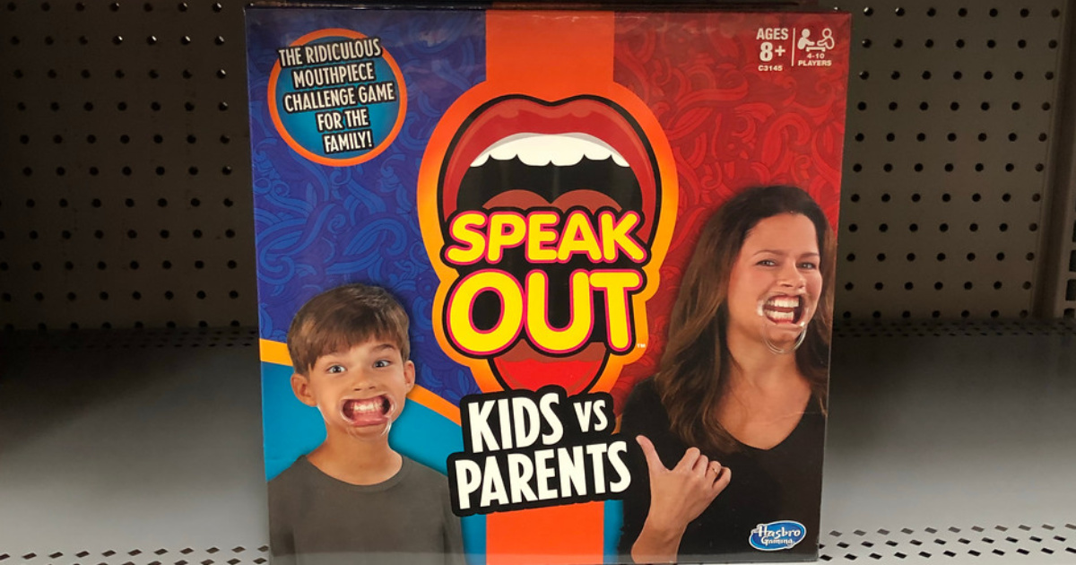 speak out game on shelf at store