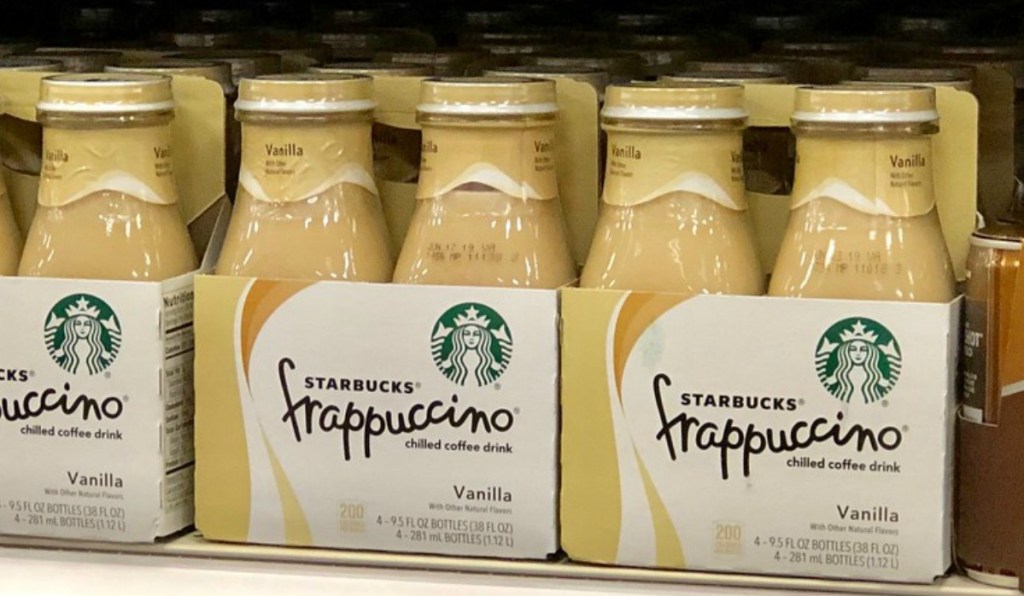 Vanilla flavored Starbucks chilled beverage