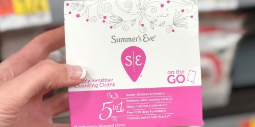 Summer’s Eve Cleansing Cloths 3-Pack Only $4.90 Shipped at Amazon