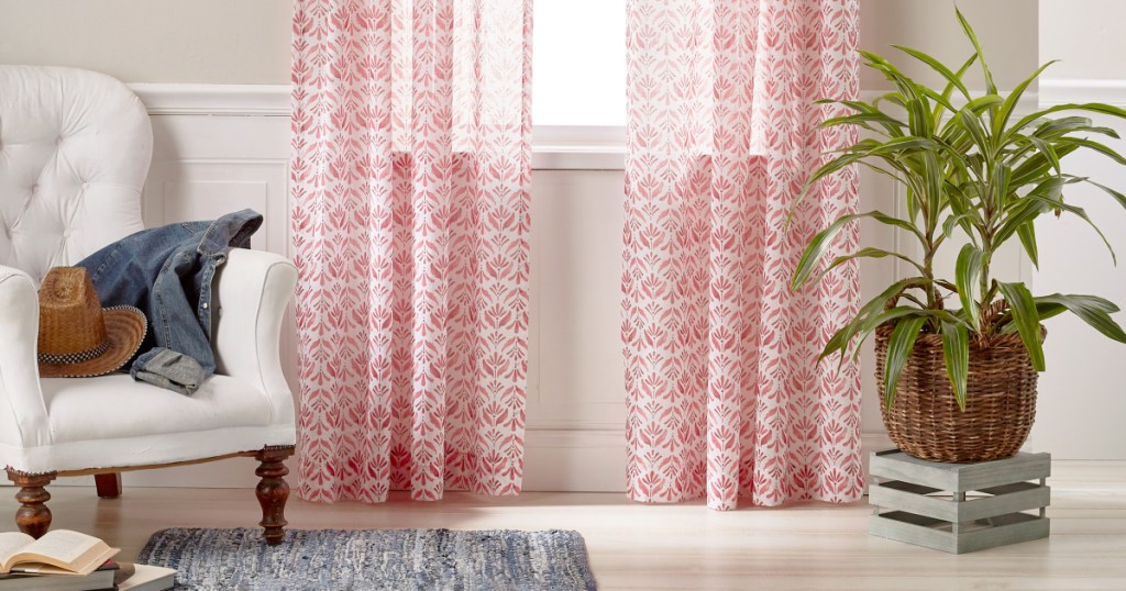 magenta the pioneer curtains in living room