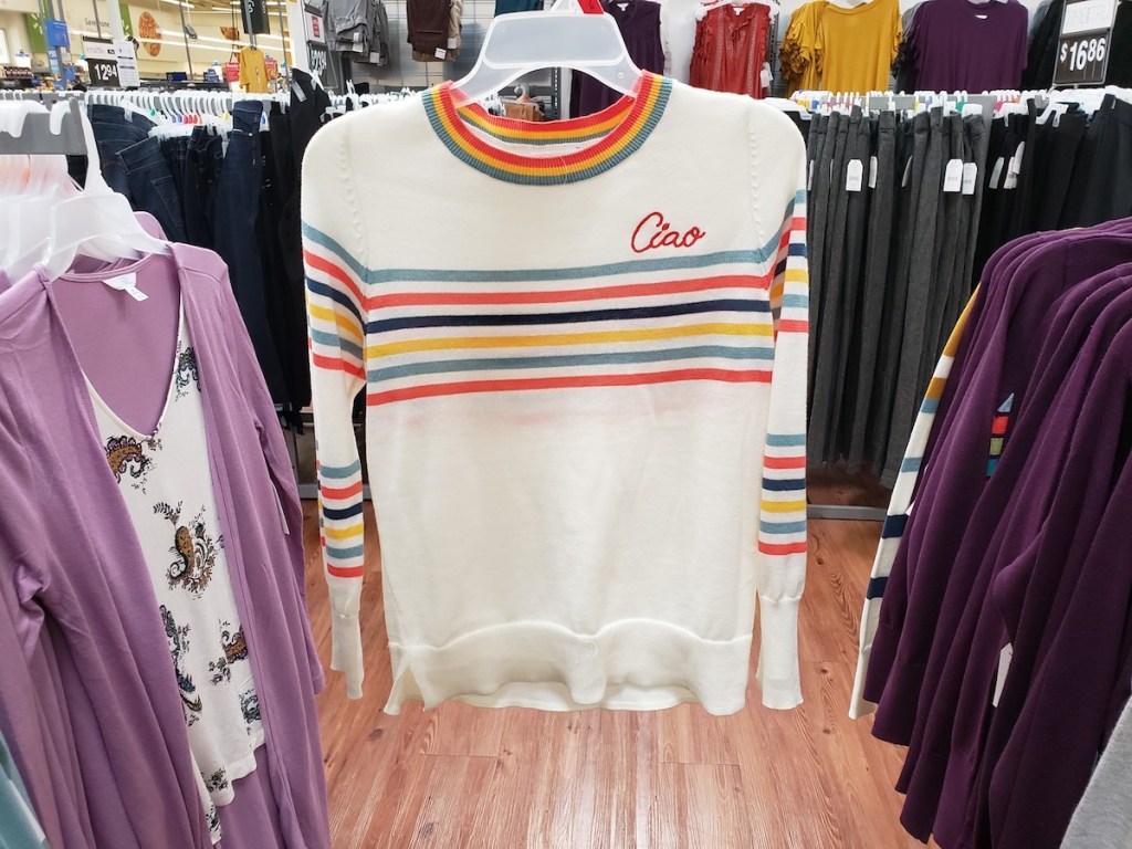 Time & Tru ciao sweater in Walmart