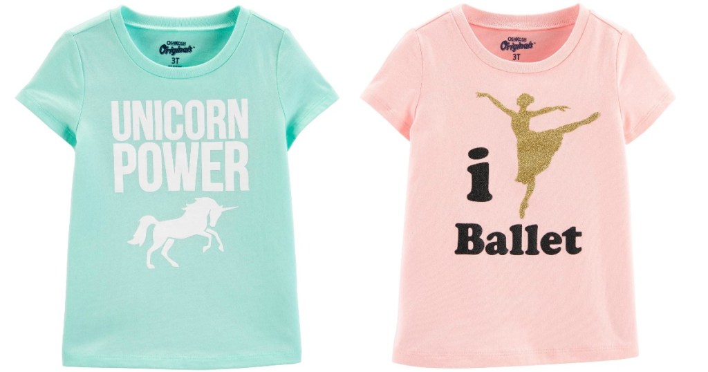 Toddler girl tees at Osh Kosh b'gosh